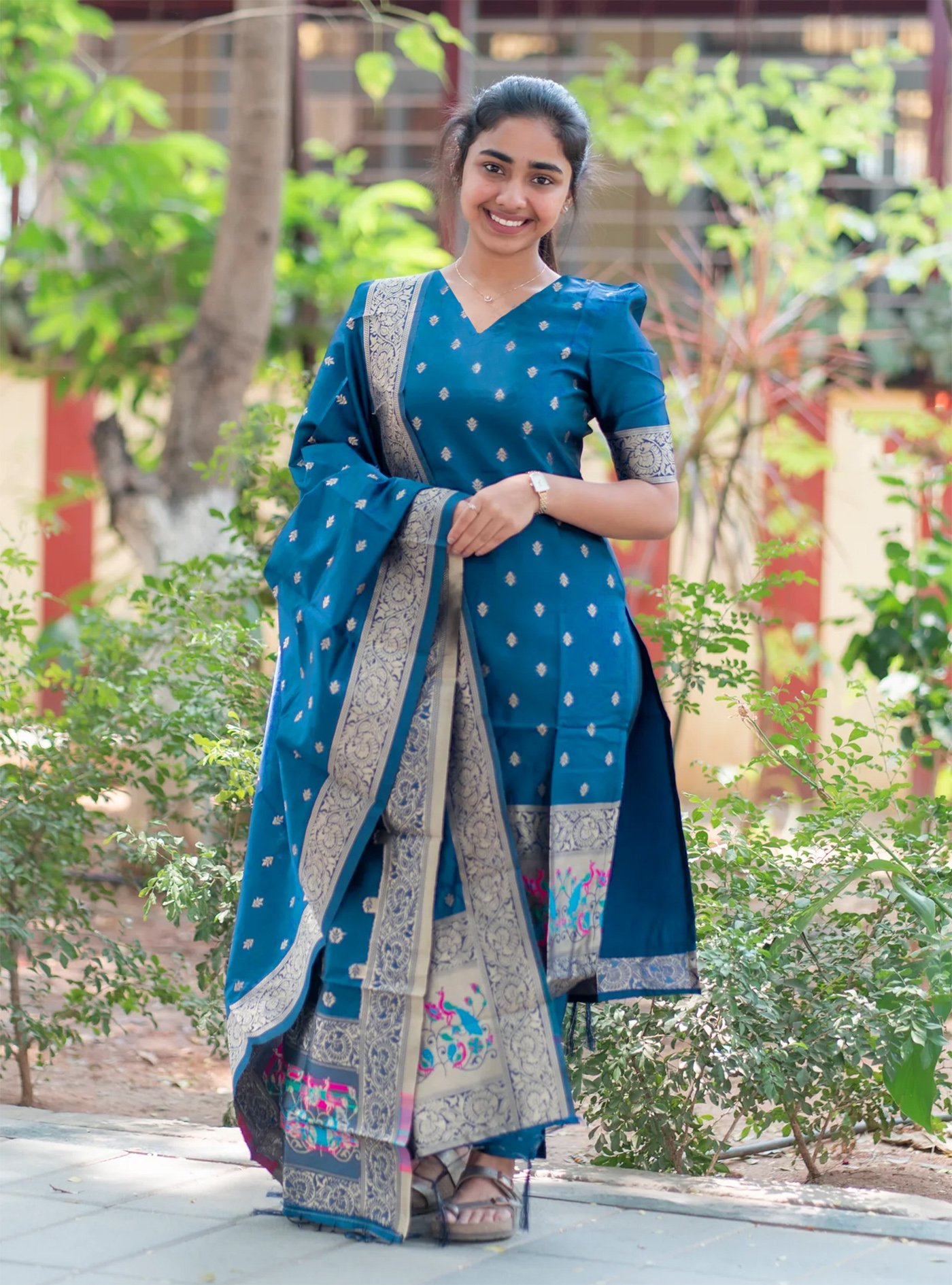 Cerulean Kurta Pant Dupatta Set | Ethnic Wear Women