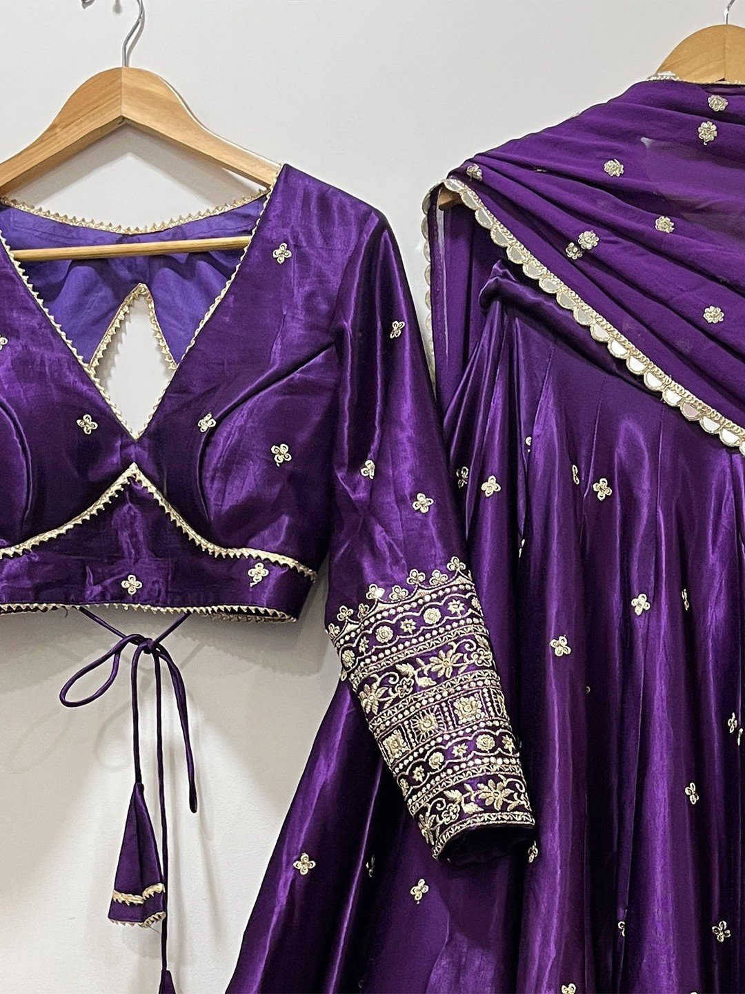 Purple Designer Lehenga Choli For Women | Party Wear