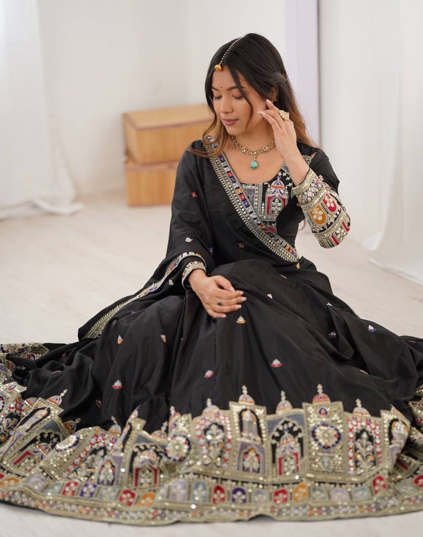 Black Designer Lehenga Choli For Women | Livora Style